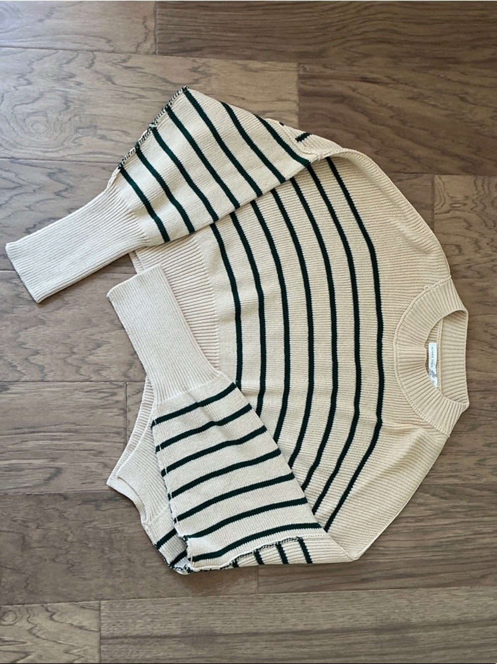 Altar'd State Striped exposed seam sweater